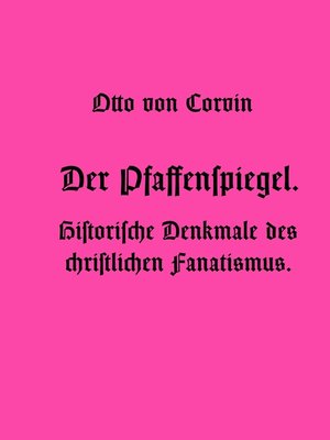 cover image of Der Pfaffenspiegel